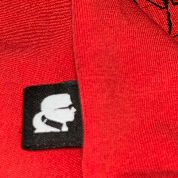 Karl Lagerfeld Paris Graphic Tee Shirt Signature Black Eiffel Tower Small - Picture 9 of 13